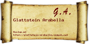 Glattstein Arabella névjegykártya